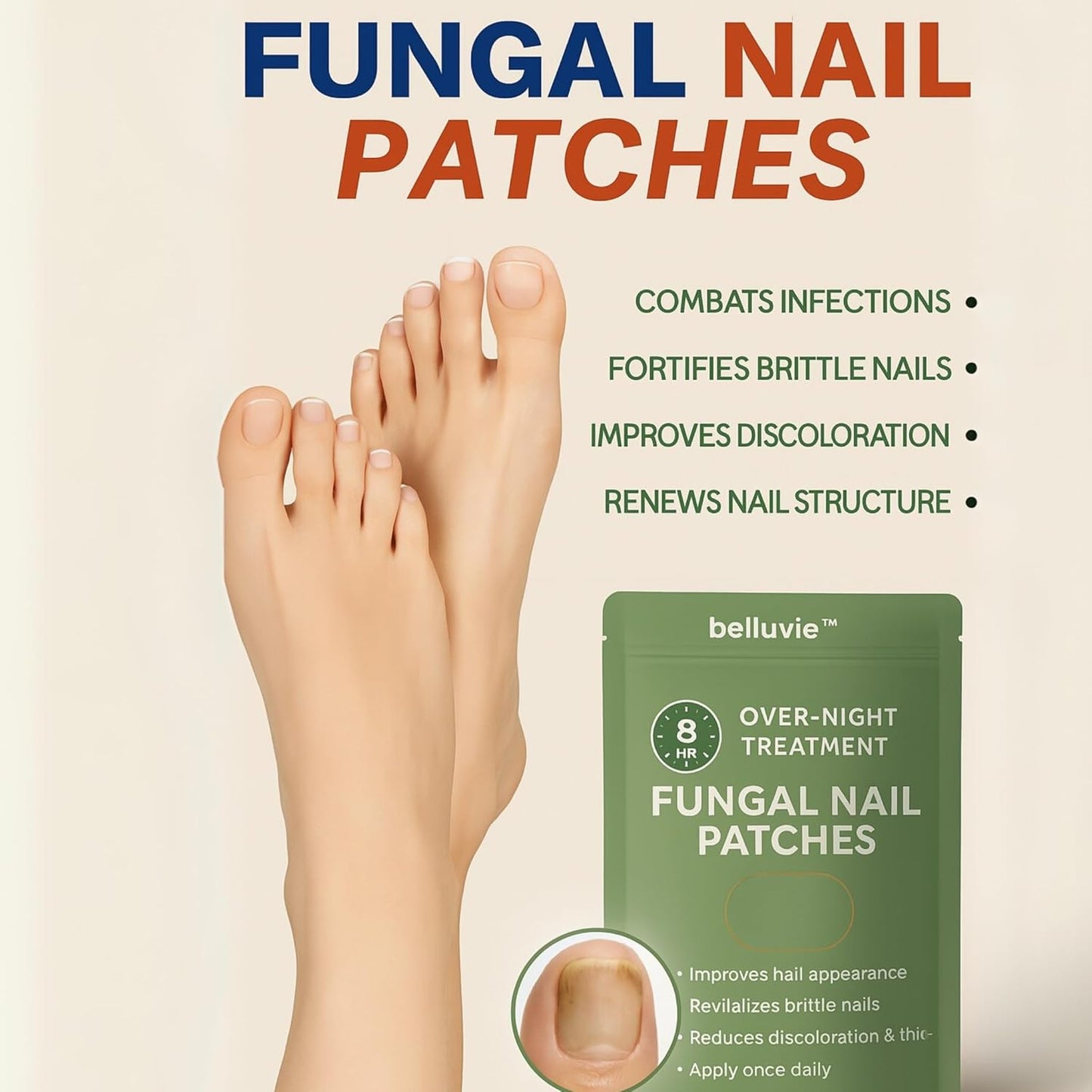 Belluvie™ Fungal Nail Patches